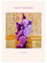 Egon Schiele Stylised Flowers - Art Print